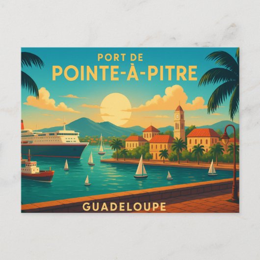 Pointe-Pitre Guadeloupe Briefkaart (Voorkant)
