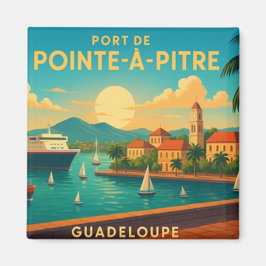 Pointe-Pitre Guadeloupe Magneet (Voorkant)