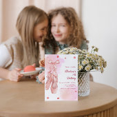 Pointe Schoenen Ballet Verjaardag Uitnodiging