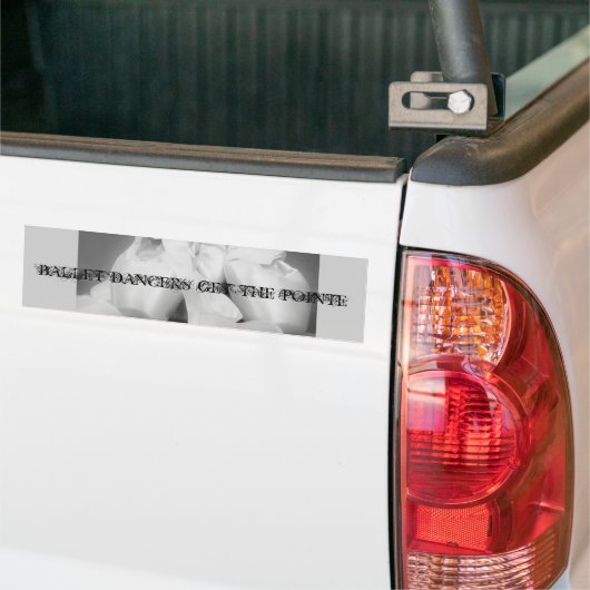 Pointe Shoe Bumpersticker (Op Truck)