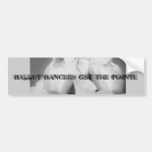 Pointe Shoe Bumpersticker (Voorkant)
