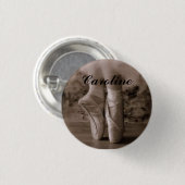 Pointe Shoe - Caroline Ronde Button 3,2 Cm (Voorkant /achterkant)
