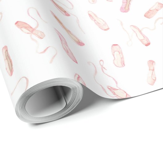 Pointe Shoe Pattern Cadeaupapier (Rol Hoek)