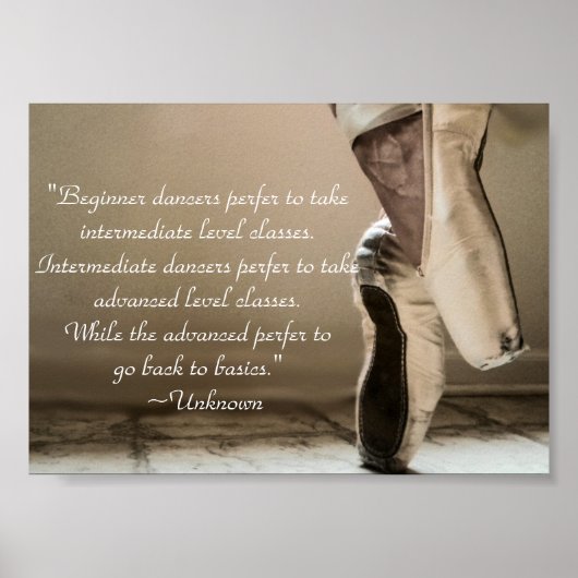 Pointe Shoe poster (Voorkant)