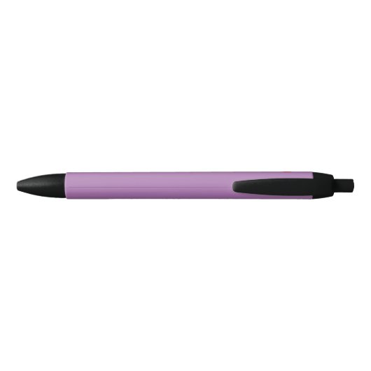 Pointe Shoe Warning Lavender Personalized Zwarte Inkt Pen (Achterkant)