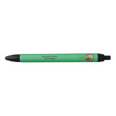 Pointe Shoe Warning Zee Green Personalized Zwarte Inkt Pen (Voorkant)