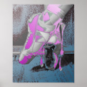 Pointe Shoes Ballet Dance Poster (Voorkant)