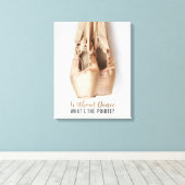 Pointe Shoes Canvas Afdruk (Insitu (Houten vloer))