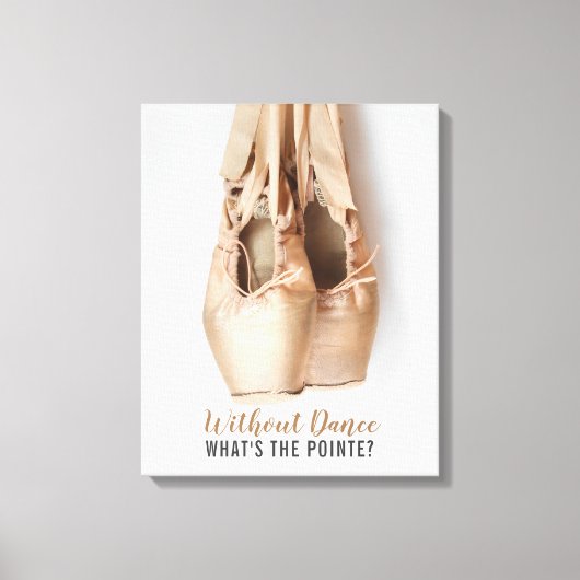 Pointe Shoes Canvas Afdruk (Voorkant)