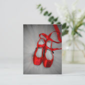 Pointe Shoes Feestdagenkaart (Staand voorkant)