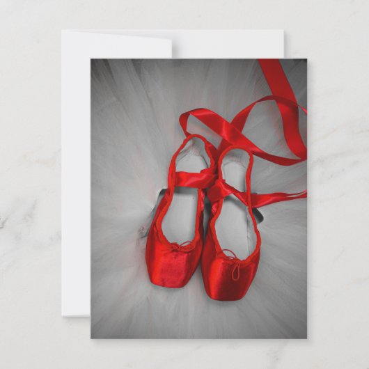 Pointe Shoes Feestdagenkaart (Voorkant)