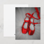 Pointe Shoes Feestdagenkaart (Voorkant / Achterkant)