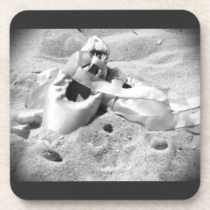 Pointe Shoes op het strand Bier Onderzetter