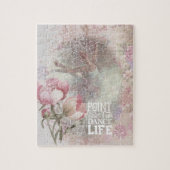 Pointe Your Toes Dance Life Ballerina Floral Legpuzzel (Verticaal)