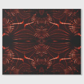 Pointed brown curves from koral bright cadeaupapier (Vlak)