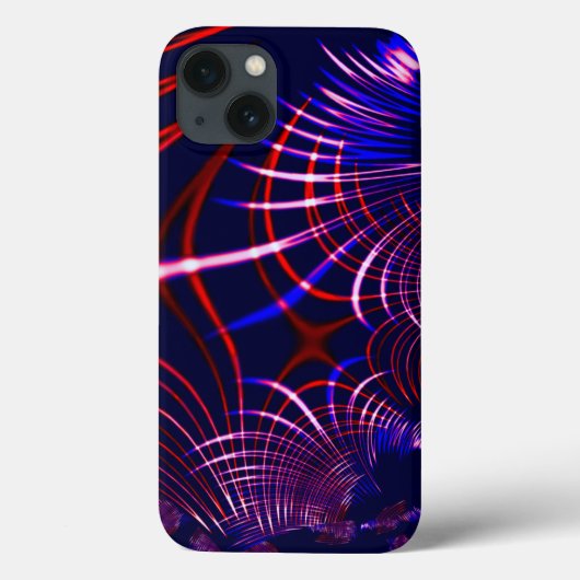 Pointed curves from blue to red and white. Lilac? Case-Mate iPhone Case (Achterkant)
