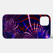 Pointed curves from blue to red and white. Lilac? Case-Mate iPhone Case (Achterkant (horizontaal))
