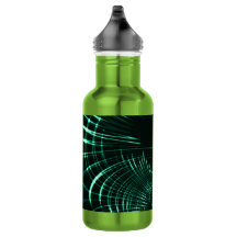 Pointed curves in mix of jungle green and neo mint