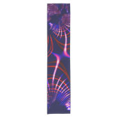 Pointed curves van blauw naar rood, roze en wit korte tafelloper (Voorkant)