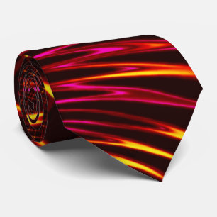 Pointed curves, van roze tot brandkleurig stropdas