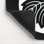 Pointed-leaf Paulownia met 53 bloemen in rijstkoek Muismat (Hoek)