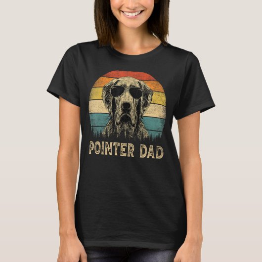 Pointer Dad Dog Vaderdag T-shirt (Voorkant)