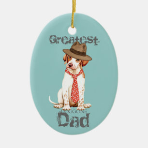 Pointer Dad Keramisch Ornament