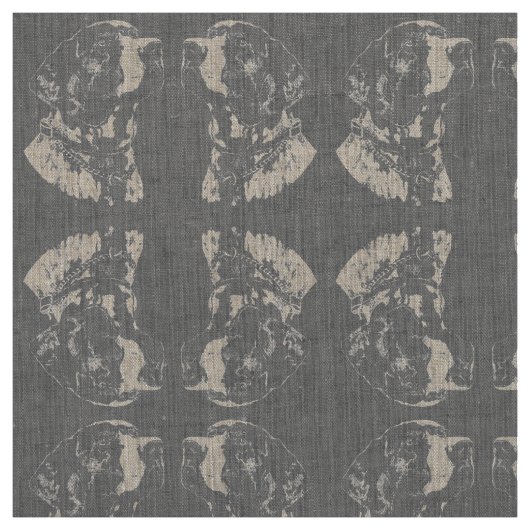 Pointer Dog Fabric German Pointer Pattern Stof (Swatch)