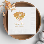 Pointer Dog Gepersonaliseerde Drink op mij Servet