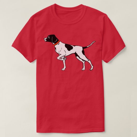 Pointer Dog Graphic English Pointer Dog Pointing B T-shirt (Design voorkant)