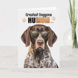 Pointer Dog Greatest HuMOM Moederdag Feestdagen Kaart