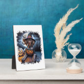 Pointer Dog Halloween Square Fotoplaat (Zijkant)