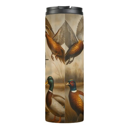 Pointer Dog in de jachtscène Thermosbeker (Achterkant)