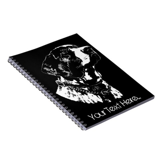 Pointer Dog Notitieboek Hondenliefhebber Schets Op (Rechterzijde)