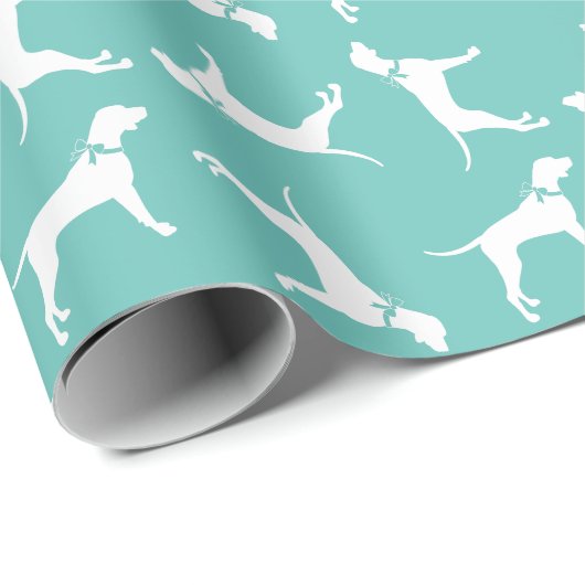 Pointer Dog Puppy English Setter Cadeaupapier (Rol Hoek)