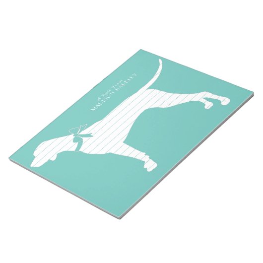 Pointer Dog Puppy English Setter Notitieblok (Schuin)