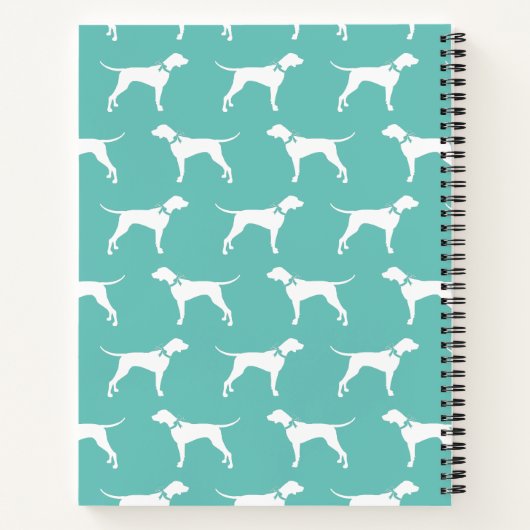 Pointer Dog Puppy English Setter Notitieboek (Achterkant)