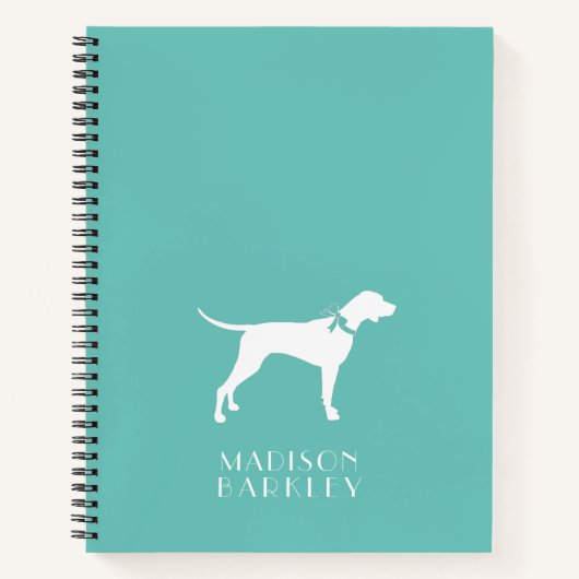 Pointer Dog Puppy English Setter Notitieboek (Voorkant)