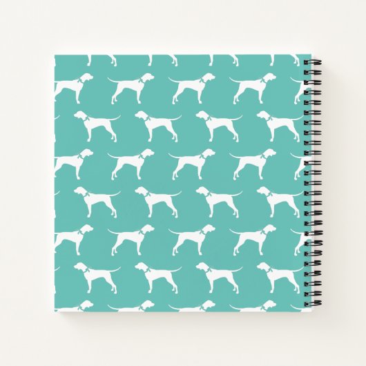 Pointer Dog Puppy English Setter Notitieboek (Achterkant)