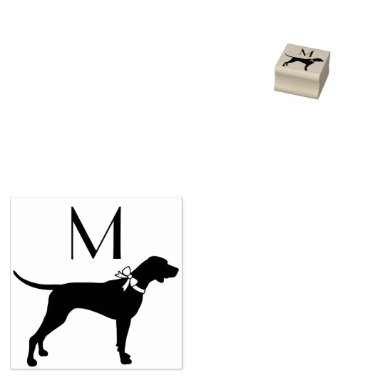 Pointer Dog Puppy English Setter Rubberstempel (Gestempeld)