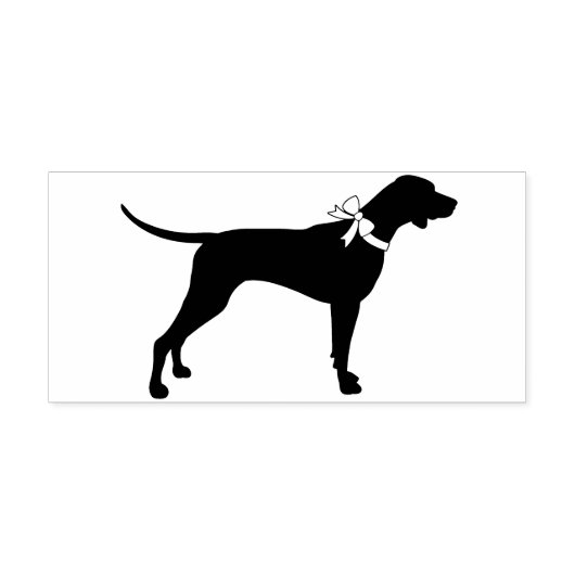 Pointer Dog Puppy English Setter Rubberstempel (Afrduk)