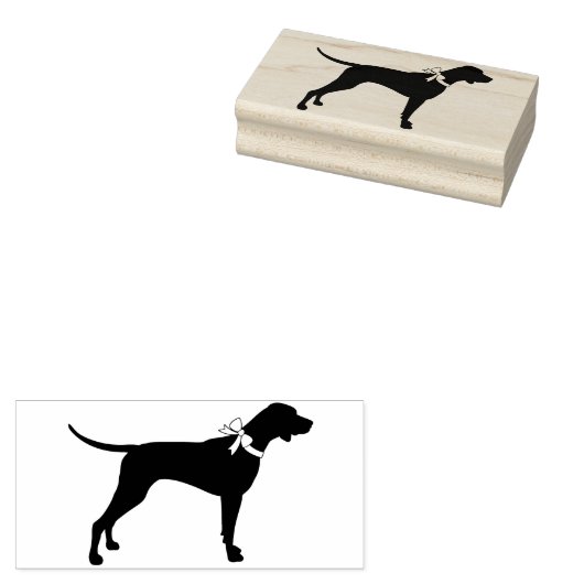 Pointer Dog Puppy English Setter Rubberstempel (Gestempeld)