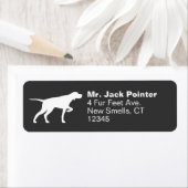 Pointer Dog Silhouette Return Address Labels (Insitu)