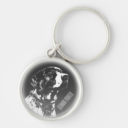 Pointer Dog Sleutelhanger - Persoonlijke puntencad (Voorkant)