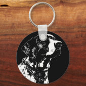 Pointer Dog Sleutelhangers Stijlvol Hondenliefhebb (Voorkant)