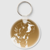 Pointer Dog Sleutelhangers Stijlvol Hondenliefhebb (Voorkant)