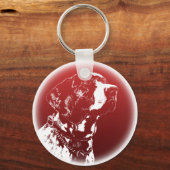 Pointer Dog Sleutelhangers Stijlvol Hondenliefhebb (Voorkant)