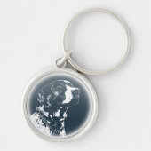 Pointer Dog Sleutelhangers Stijlvol Hondenliefhebb (Voorkant)