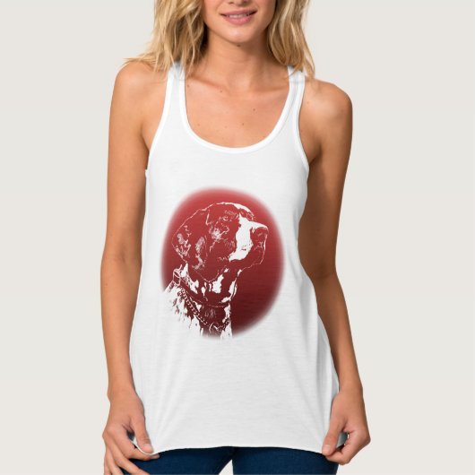 Pointer Dog Tanktop Shirt Hondenliefhebber Shirt (Voorkant)