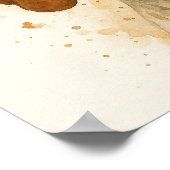 Pointer Dog Waterverf Portret Poster (Hoek)